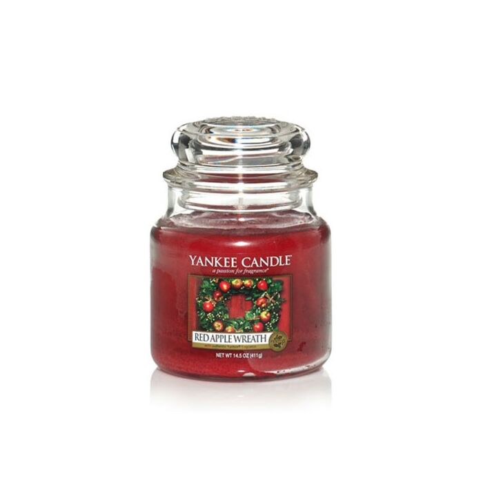 Yankee Candle Red Apple Wreath  Medium Jar -1